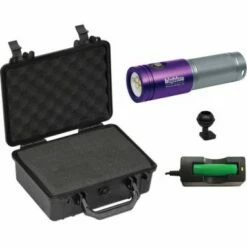 1800 Lumen Extra-Wide Tri-Color Video Light - Purple/Silver