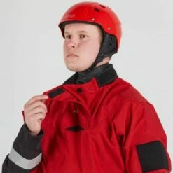 NRS Extreme SAR GTX Dry Suit -BARE Sales Shop 22529 04 red model neckclosure 111021 2000x2000 1