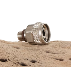 3/8"-24 MALE - 9/16"-18 INSERT FEMALE, LOW PRESSURE ADAPTER