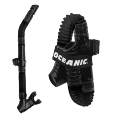 OCEANIC POCKET SNORKEL - ALL BLACK