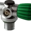 FABER Blue Steel Inline Rebreather Valve - Green - 3442psi - (100% O2) -BARE Sales Shop rebreathervalvegreen