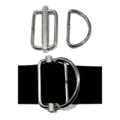 Sliding Metal D-Rings (Pair)